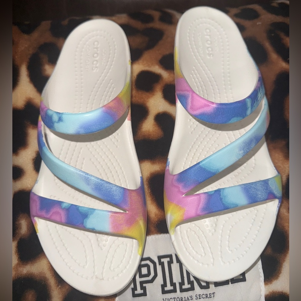 CROCS White Sole Sandals